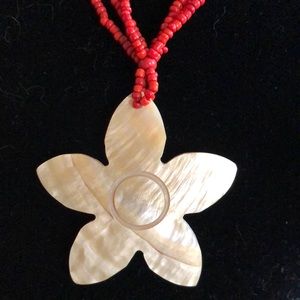 Coral & MOP Necklace